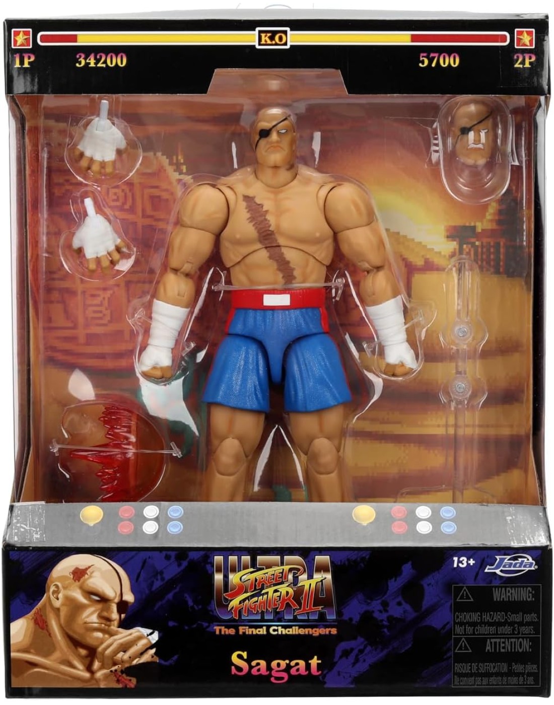 Sagat Deluxe Jada Street Fighter Sagat Deluxe Jada Street Fighter