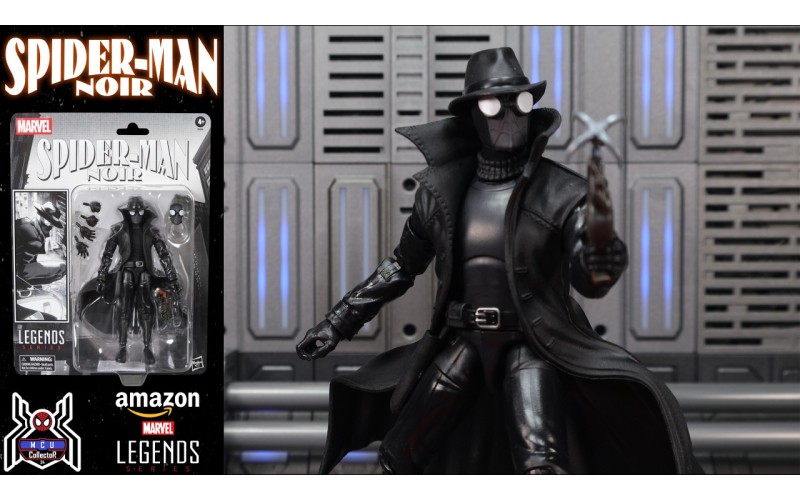 Marvel Legends Spider-Man Noir Retro Card (Amazon Exclusive) Video Review And Images